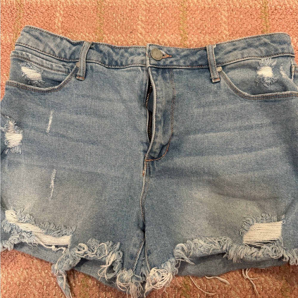 Articles Of Society Blue Distressed Jean Shorts